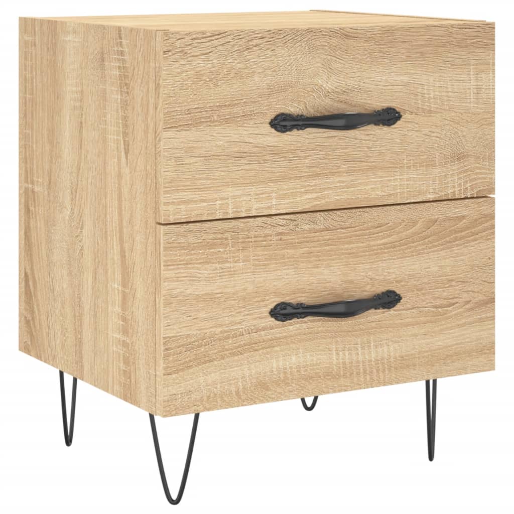 vidaXL Noptiere, 2 buc., stejar sonoma, 40x35x47,5 cm, lemn compozit vidaXL Noptiere, 2 buc., stejar sonoma, 40x35x47,5 cm, lemn compozit