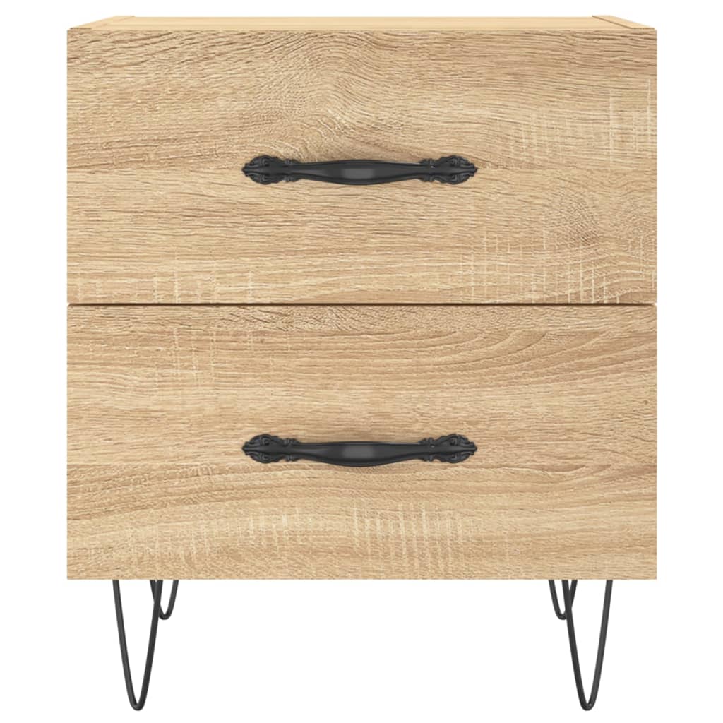vidaXL Noptiere, 2 buc., stejar sonoma, 40x35x47,5 cm, lemn compozit vidaXL Noptiere, 2 buc., stejar sonoma, 40x35x47,5 cm, lemn compozit