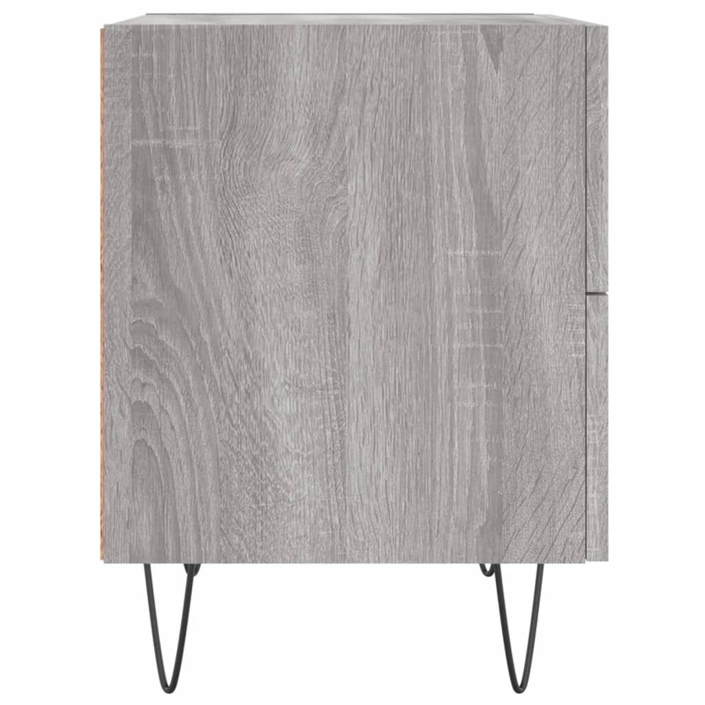 vidaXL Noptiere, 2 buc., gri sonoma, 40x35x47,5 cm, lemn compozit