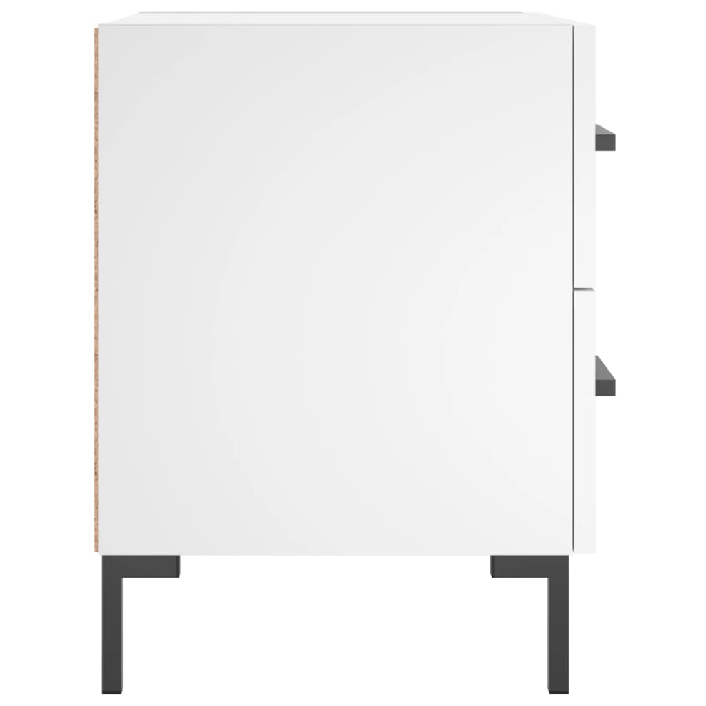 vidaXL Noptieră, alb, 40x35x47,5 cm, lemn compozit