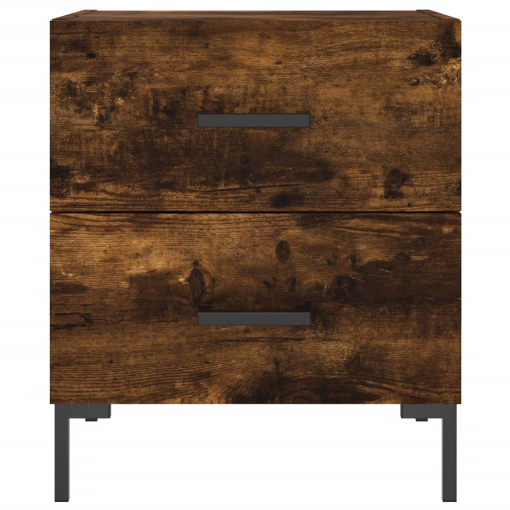 vidaXL Noptiere, 2 buc., stejar fumuriu, 40x35x47,5 cm, lemn compozit vidaXL Noptiere, 2 buc., stejar fumuriu, 40x35x47,5 cm, lemn compozit