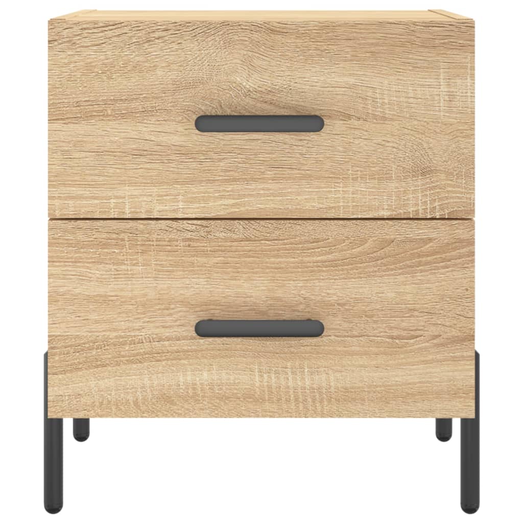 vidaXL Noptiere, 2 buc., stejar sonoma, 40x35x47,5 cm, lemn compozit