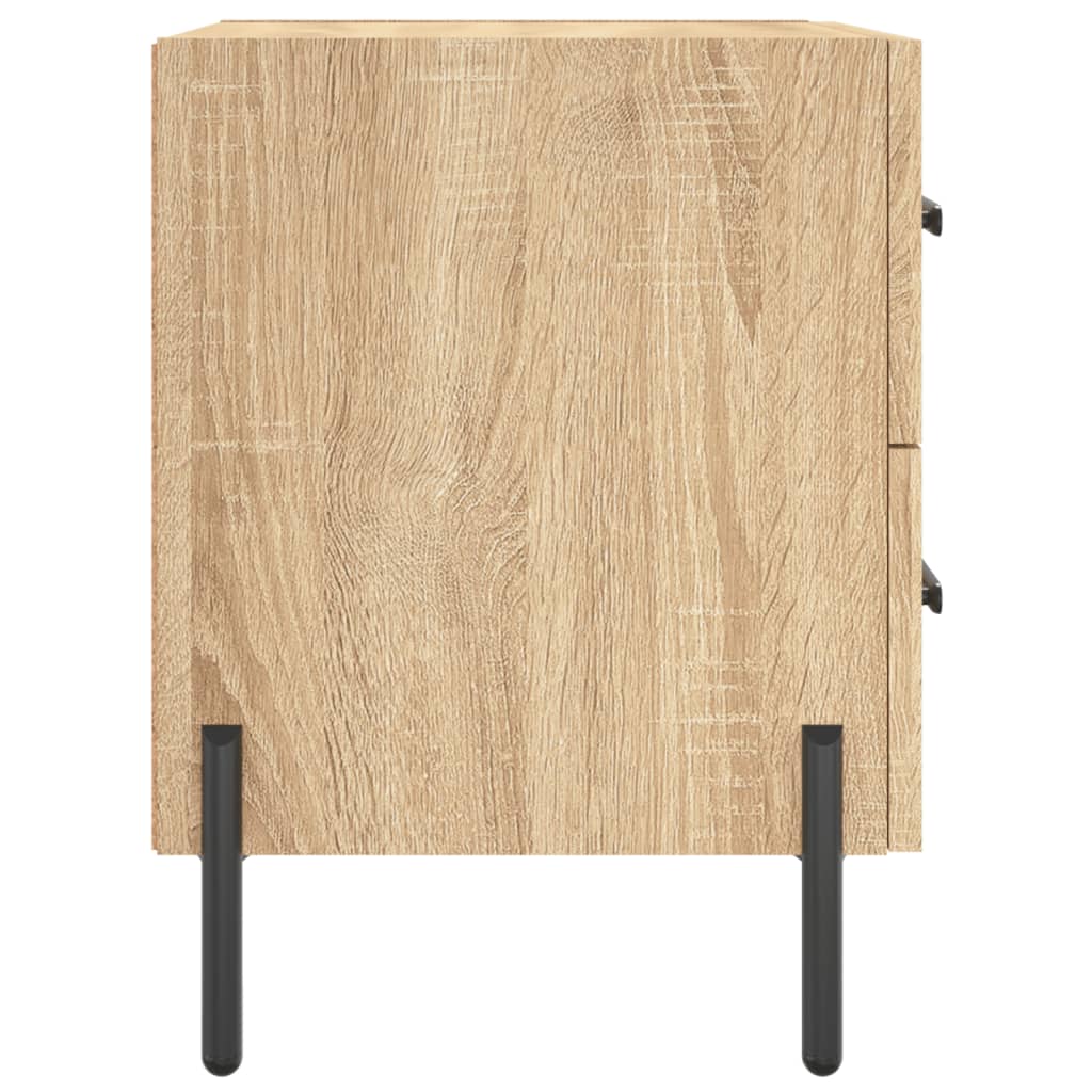vidaXL Noptiere, 2 buc., stejar sonoma, 40x35x47,5 cm, lemn compozit
