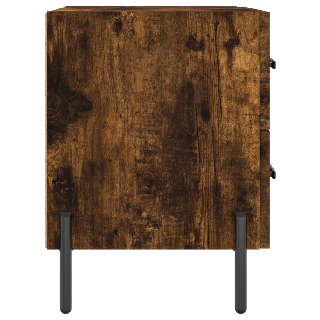 vidaXL Noptiere, 2 buc., stejar fumuriu, 40x35x47,5 cm, lemn compozit vidaXL Noptiere, 2 buc., stejar fumuriu, 40x35x47,5 cm, lemn compozit