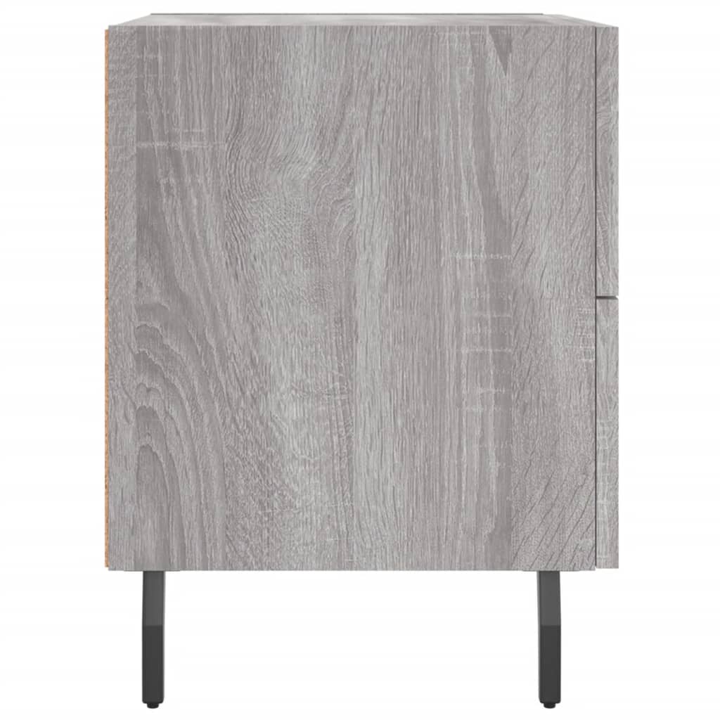 vidaXL Noptiere, 2 buc., gri sonoma, 40x35x47,5 cm, lemn compozit