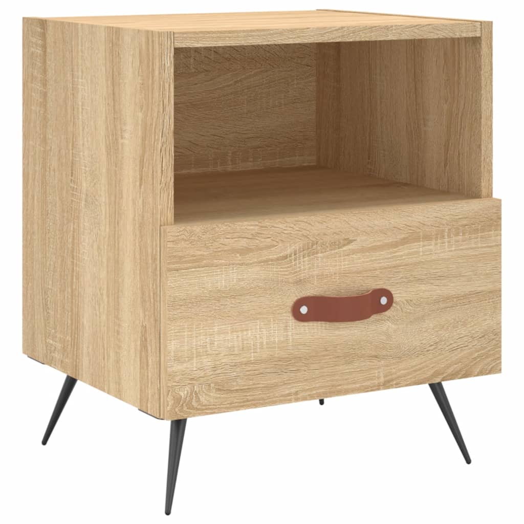vidaXL Noptiere, 2 buc., stejar sonoma, 40x35x47,5 cm, lemn compozit vidaXL Noptiere, 2 buc., stejar sonoma, 40x35x47,5 cm, lemn compozit