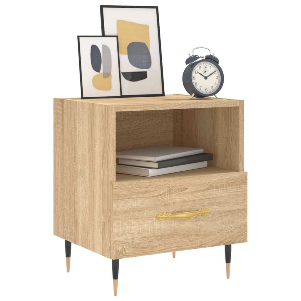 vidaXL Noptiere, 2 buc., stejar sonoma, 40x35x47,5 cm, lemn compozit vidaXL Noptiere, 2 buc., stejar sonoma, 40x35x47,5 cm, lemn compozit