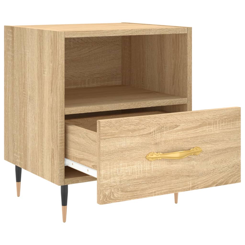vidaXL Noptiere, 2 buc., stejar sonoma, 40x35x47,5 cm, lemn compozit vidaXL Noptiere, 2 buc., stejar sonoma, 40x35x47,5 cm, lemn compozit