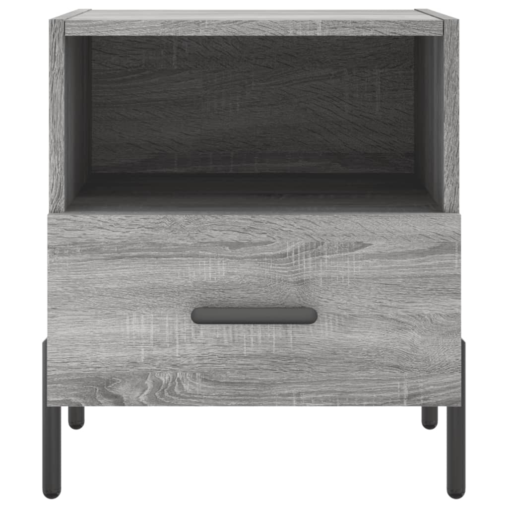 vidaXL Noptiere, 2 buc., gri sonoma, 40x35x47,5 cm, lemn compozit vidaXL Noptiere, 2 buc., gri sonoma, 40x35x47,5 cm, lemn compozit