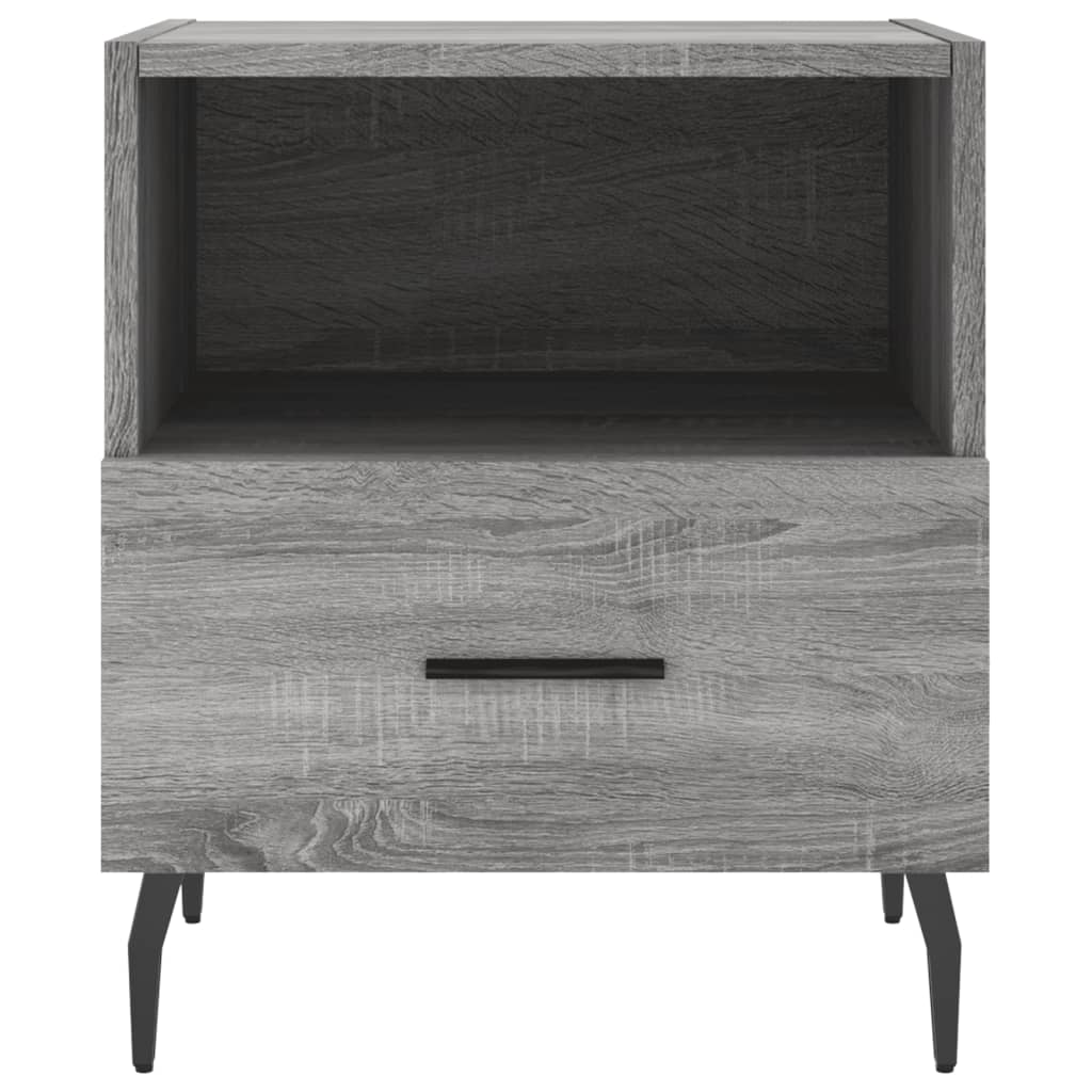 vidaXL Noptiere, 2 buc., gri sonoma, 40x35x47,5 cm, lemn compozit