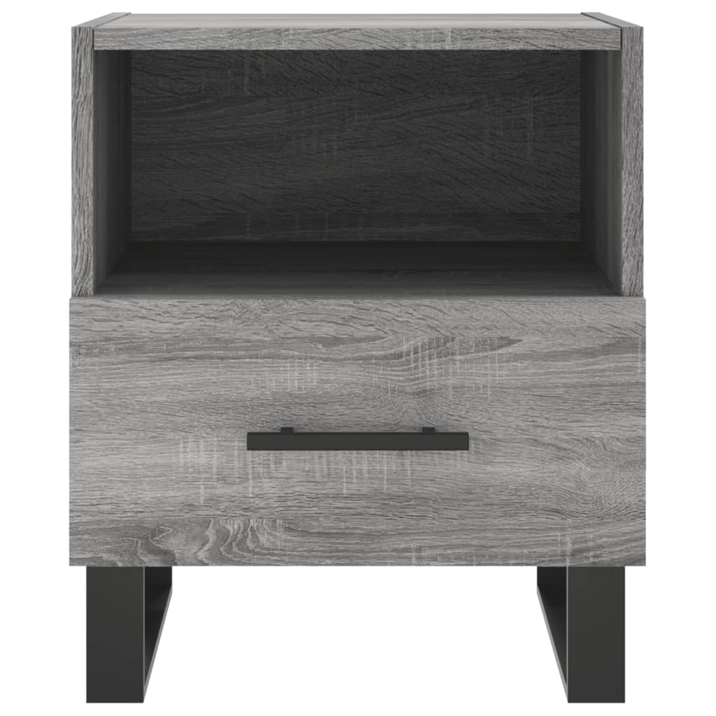 vidaXL Noptiere, 2 buc., gri sonoma, 40x35x47,5 cm, lemn compozit vidaXL Noptiere, 2 buc., gri sonoma, 40x35x47,5 cm, lemn compozit