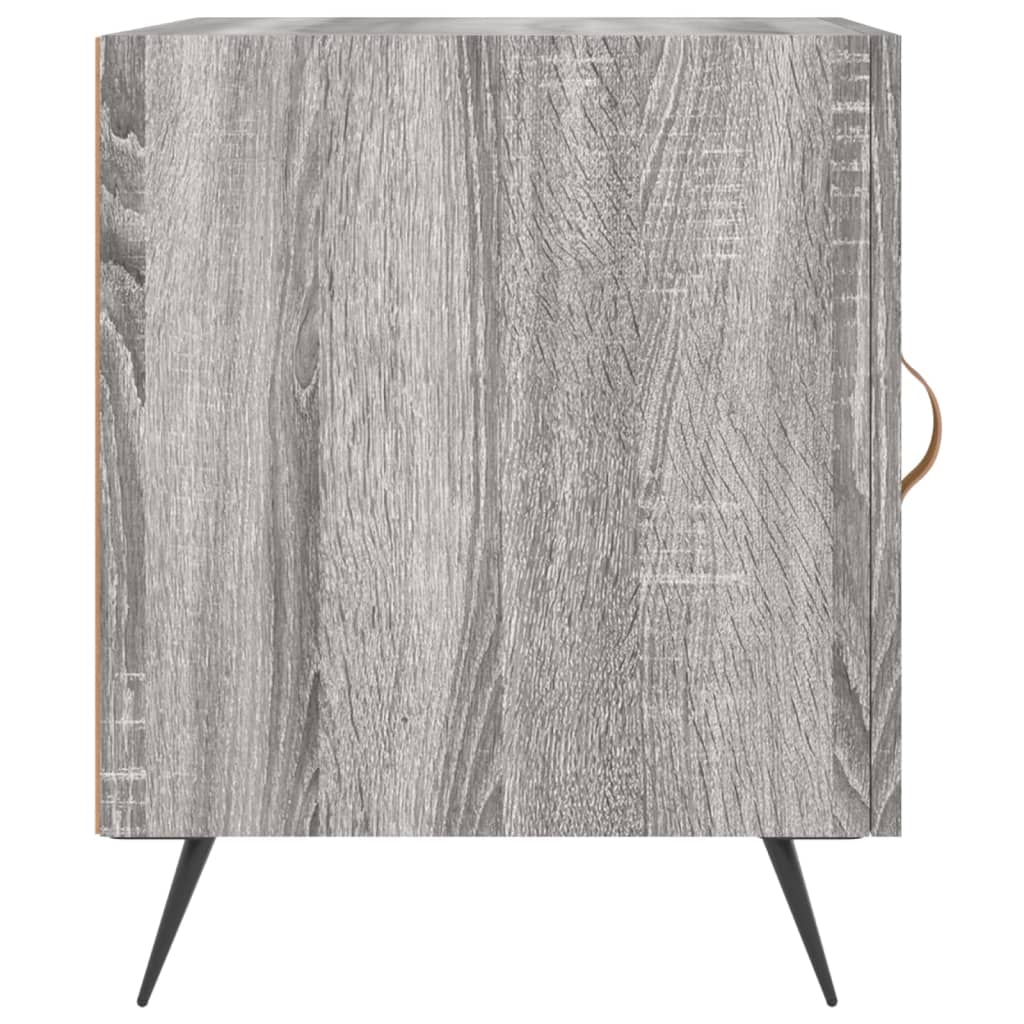 vidaXL Noptiere, 2 buc., gri sonoma, 40x40x50 cm, lemn compozit vidaXL Noptiere, 2 buc., gri sonoma, 40x40x50 cm, lemn compozit