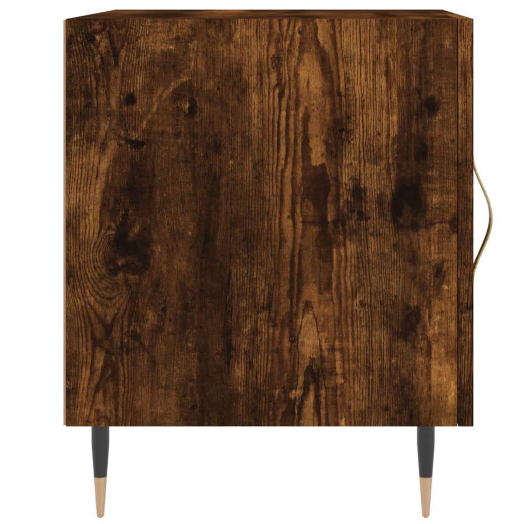 vidaXL Noptiere, 2 buc., stejar fumuriu, 40x40x50 cm, lemn compozit vidaXL Noptiere, 2 buc., stejar fumuriu, 40x40x50 cm, lemn compozit
