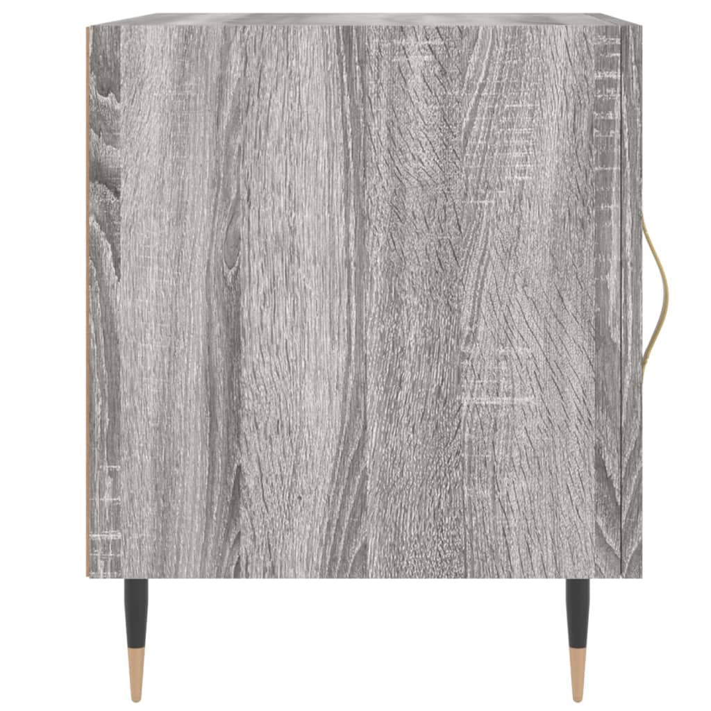 vidaXL Noptiere, 2 buc., gri sonoma, 40x40x50 cm, lemn compozit vidaXL Noptiere, 2 buc., gri sonoma, 40x40x50 cm, lemn compozit
