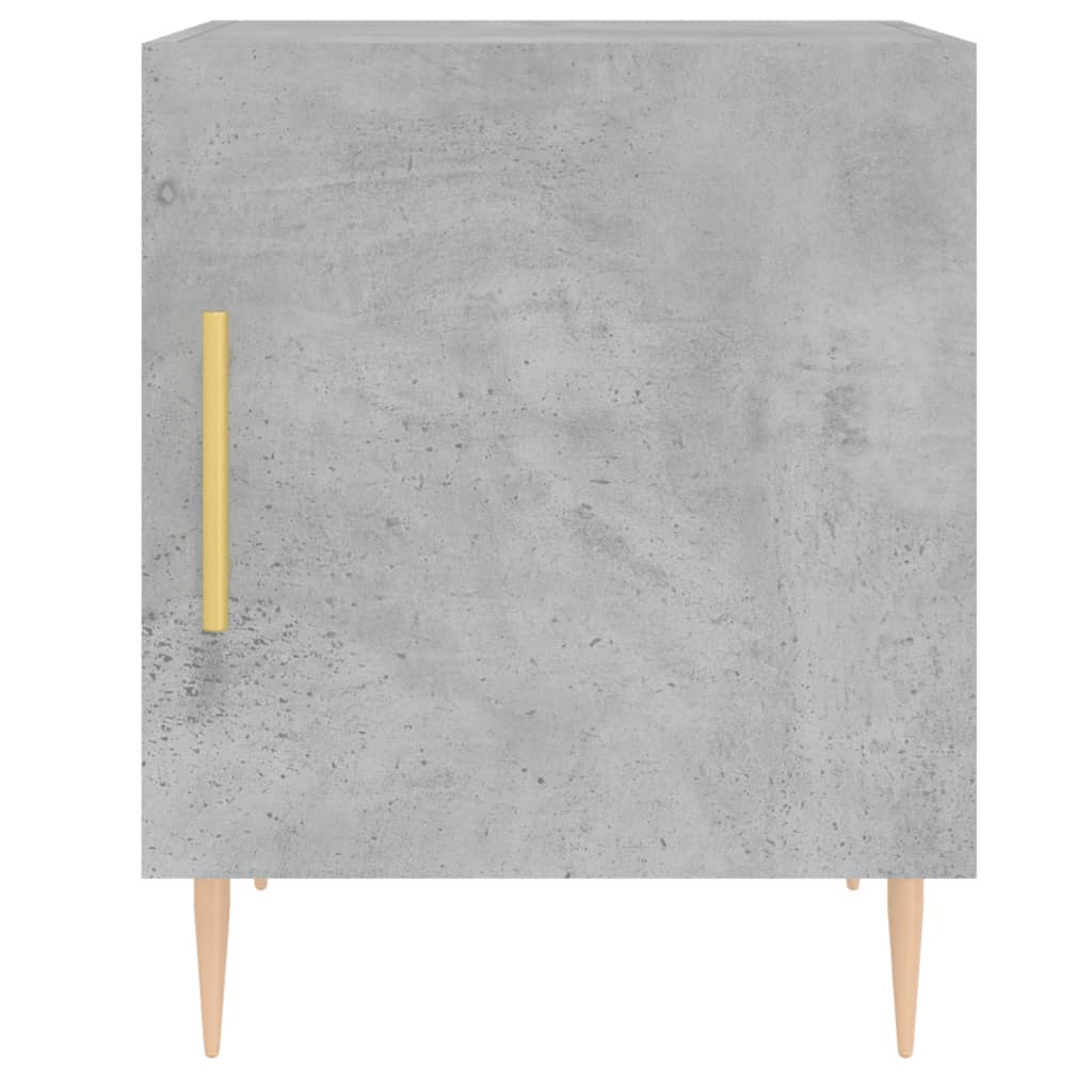 vidaXL Noptiere, 2 buc., gri beton, 40x40x50 cm, lemn compozit vidaXL Noptiere, 2 buc., gri beton, 40x40x50 cm, lemn compozit
