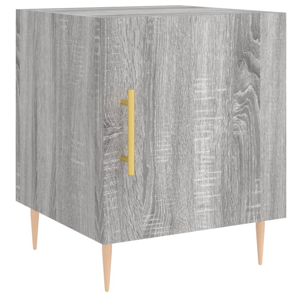 vidaXL Noptiere, 2 buc., gri sonoma, 40x40x50 cm, lemn compozit