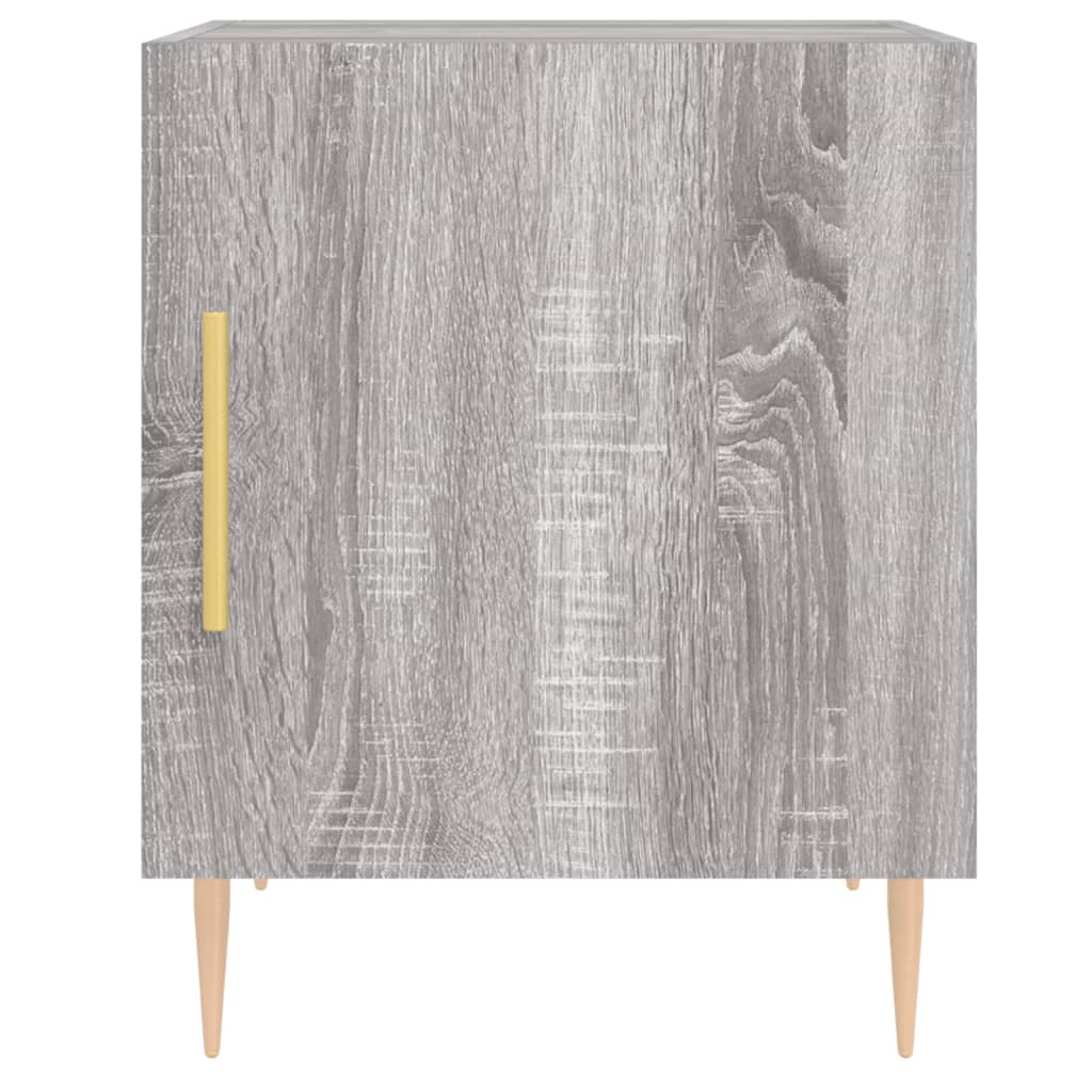 vidaXL Noptiere, 2 buc., gri sonoma, 40x40x50 cm, lemn compozit