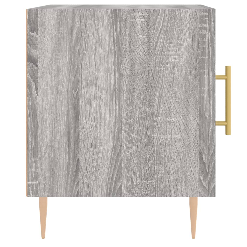 vidaXL Noptiere, 2 buc., gri sonoma, 40x40x50 cm, lemn compozit