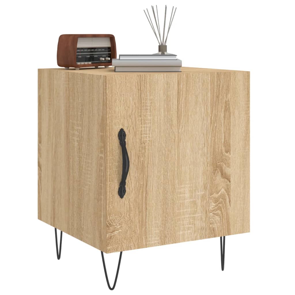 vidaXL Noptiere, 2 buc., stejar sonoma, 40x40x50 cm, lemn compozit vidaXL Noptiere, 2 buc., stejar sonoma, 40x40x50 cm, lemn compozit