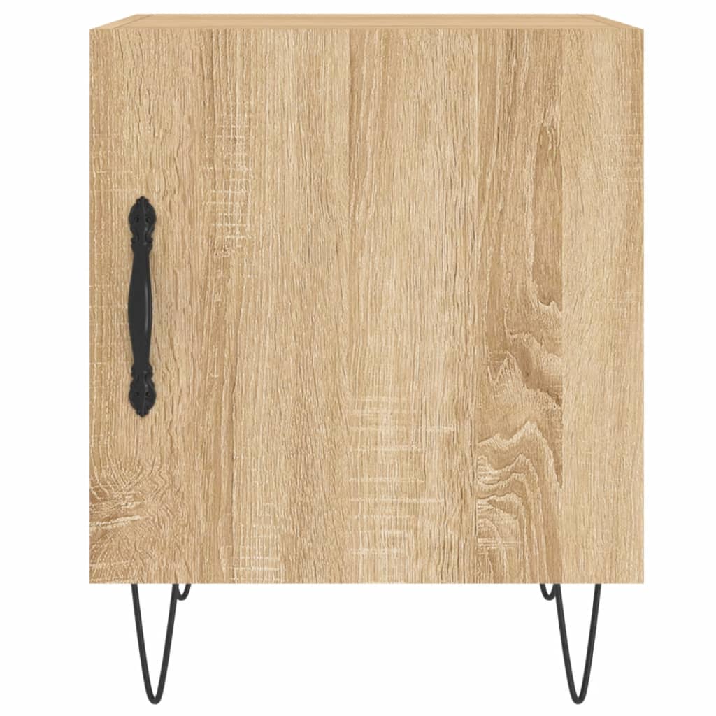 vidaXL Noptiere, 2 buc., stejar sonoma, 40x40x50 cm, lemn compozit vidaXL Noptiere, 2 buc., stejar sonoma, 40x40x50 cm, lemn compozit