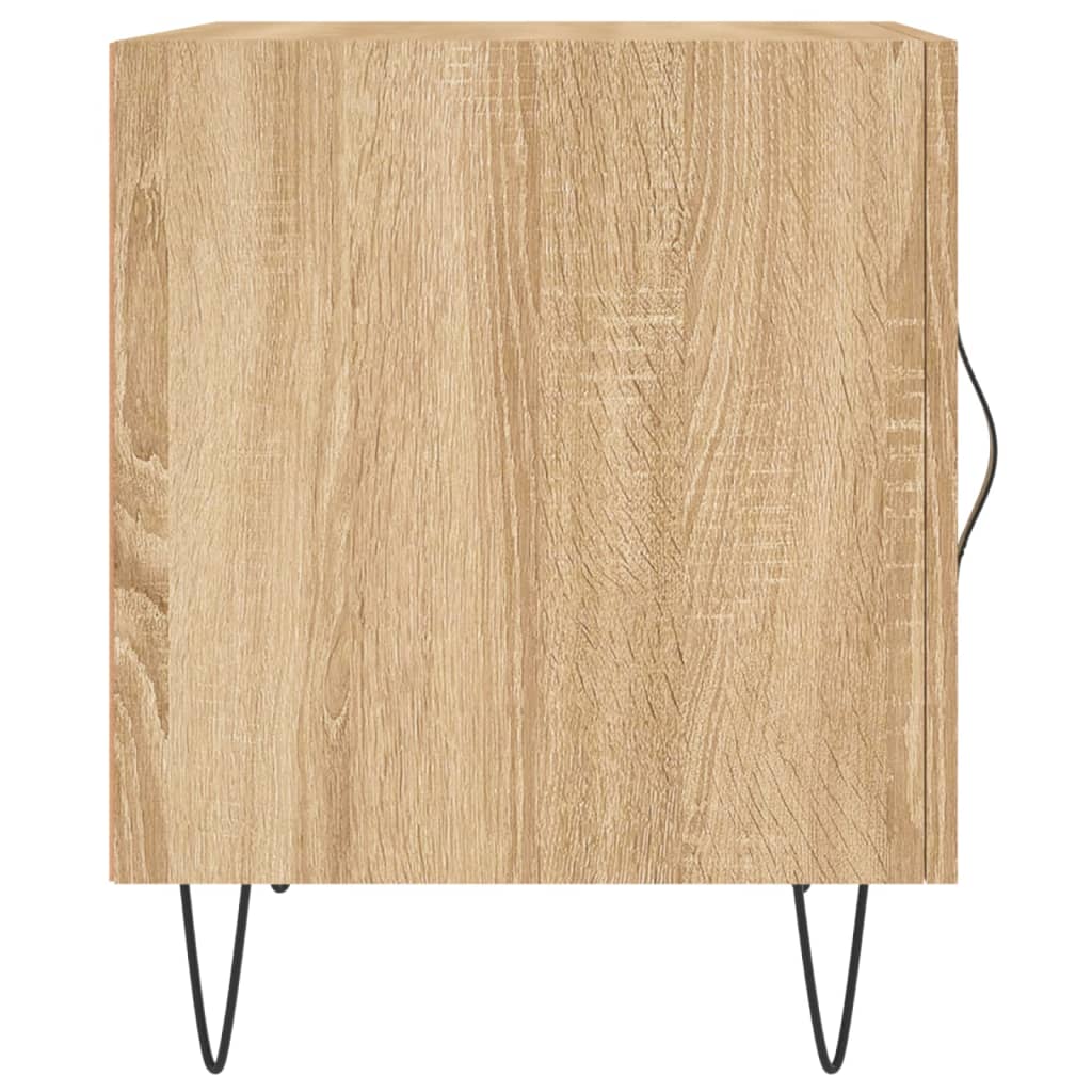 vidaXL Noptiere, 2 buc., stejar sonoma, 40x40x50 cm, lemn compozit vidaXL Noptiere, 2 buc., stejar sonoma, 40x40x50 cm, lemn compozit