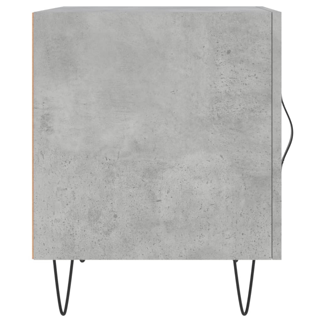 vidaXL Noptiere, 2 buc., gri beton, 40x40x50 cm, lemn compozit vidaXL Noptiere, 2 buc., gri beton, 40x40x50 cm, lemn compozit