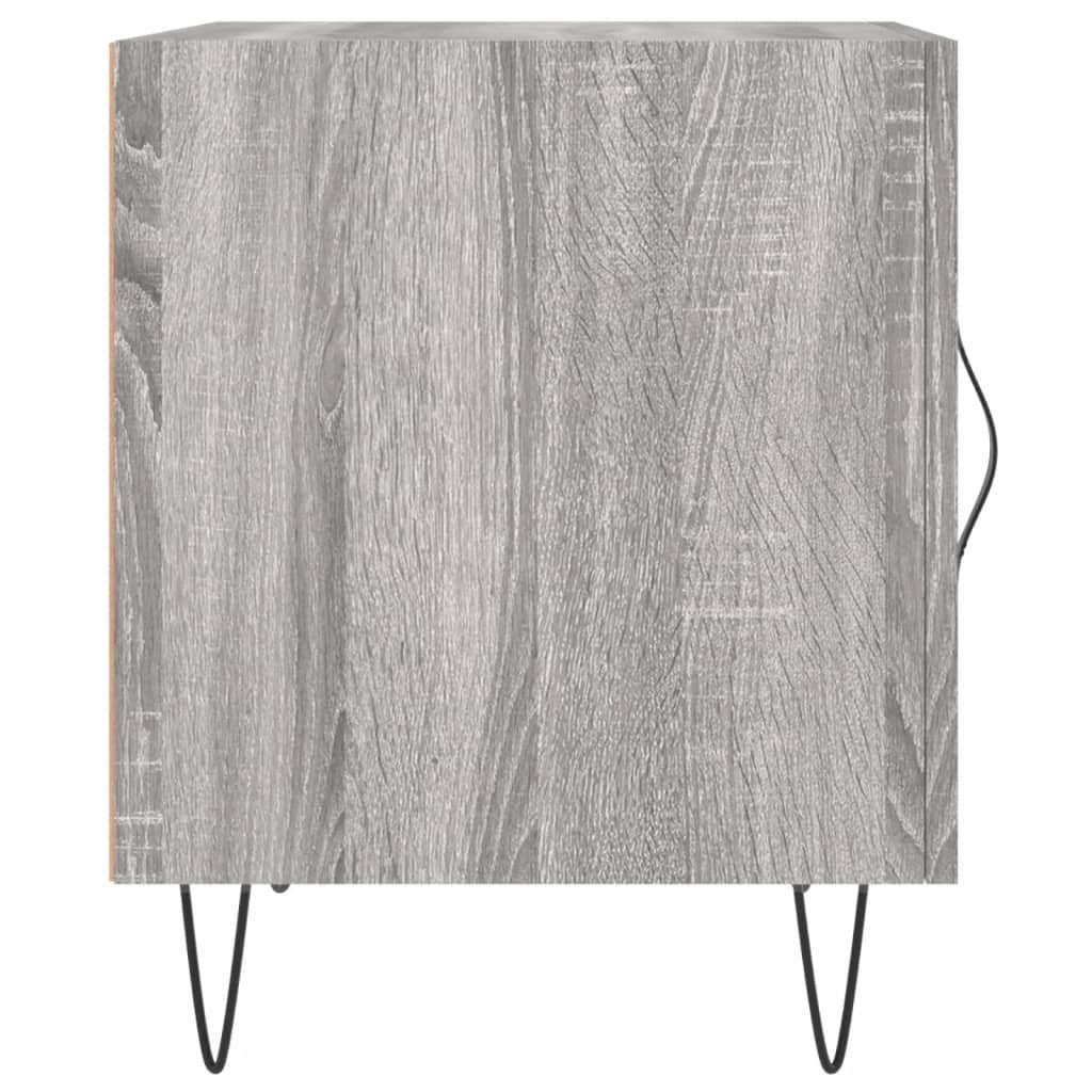 vidaXL Noptiere, 2 buc., gri sonoma, 40x40x50 cm, lemn compozit vidaXL Noptiere, 2 buc., gri sonoma, 40x40x50 cm, lemn compozit