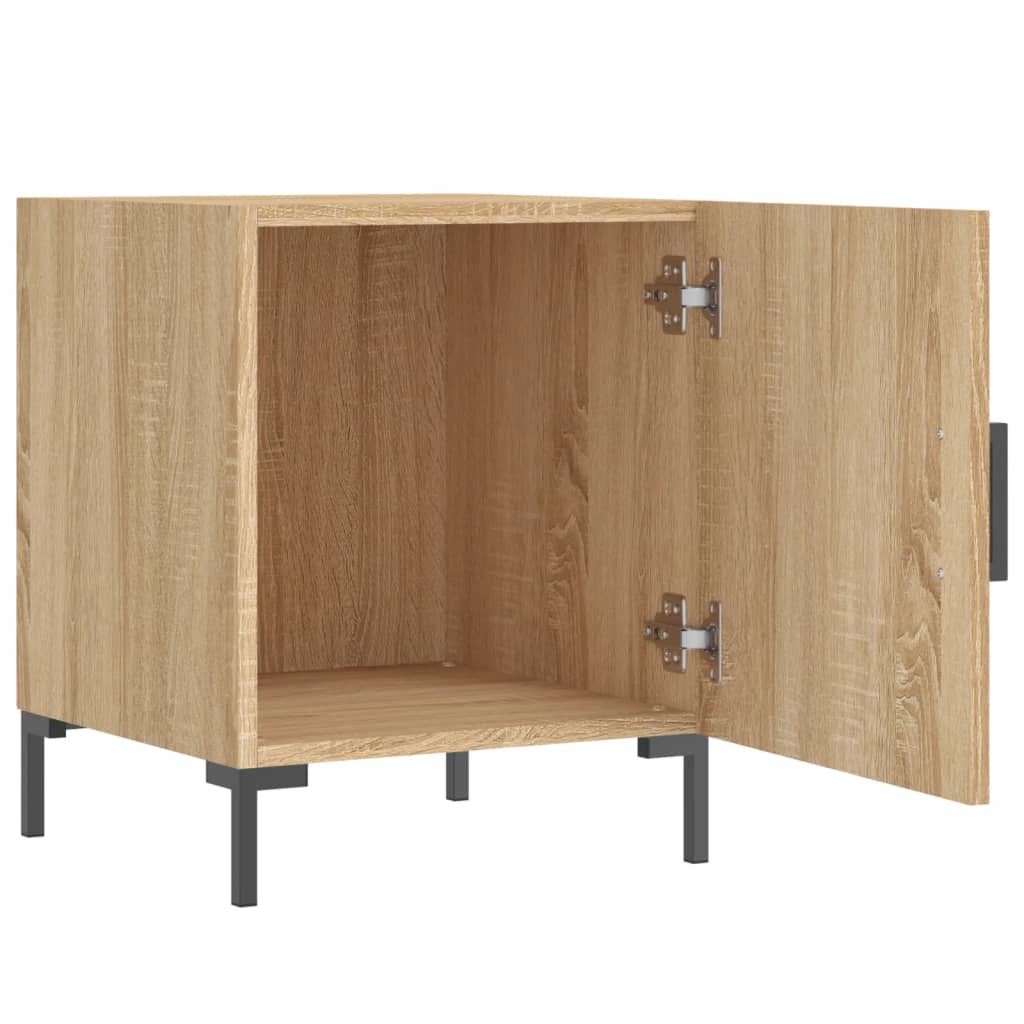 vidaXL Noptiere, 2 buc., stejar sonoma, 40x40x50 cm, lemn compozit vidaXL Noptiere, 2 buc., stejar sonoma, 40x40x50 cm, lemn compozit