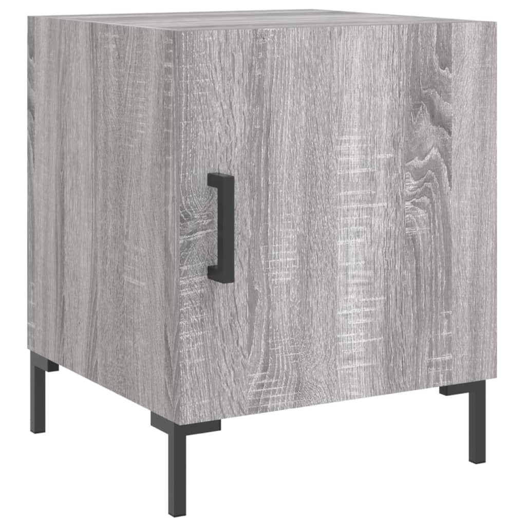 vidaXL Noptiere, 2 buc., gri sonoma, 40x40x50 cm, lemn compozit vidaXL Noptiere, 2 buc., gri sonoma, 40x40x50 cm, lemn compozit