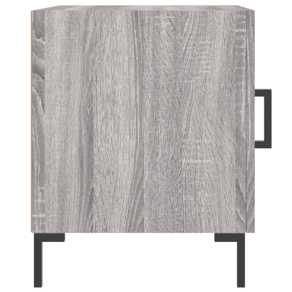 vidaXL Noptiere, 2 buc., gri sonoma, 40x40x50 cm, lemn compozit vidaXL Noptiere, 2 buc., gri sonoma, 40x40x50 cm, lemn compozit