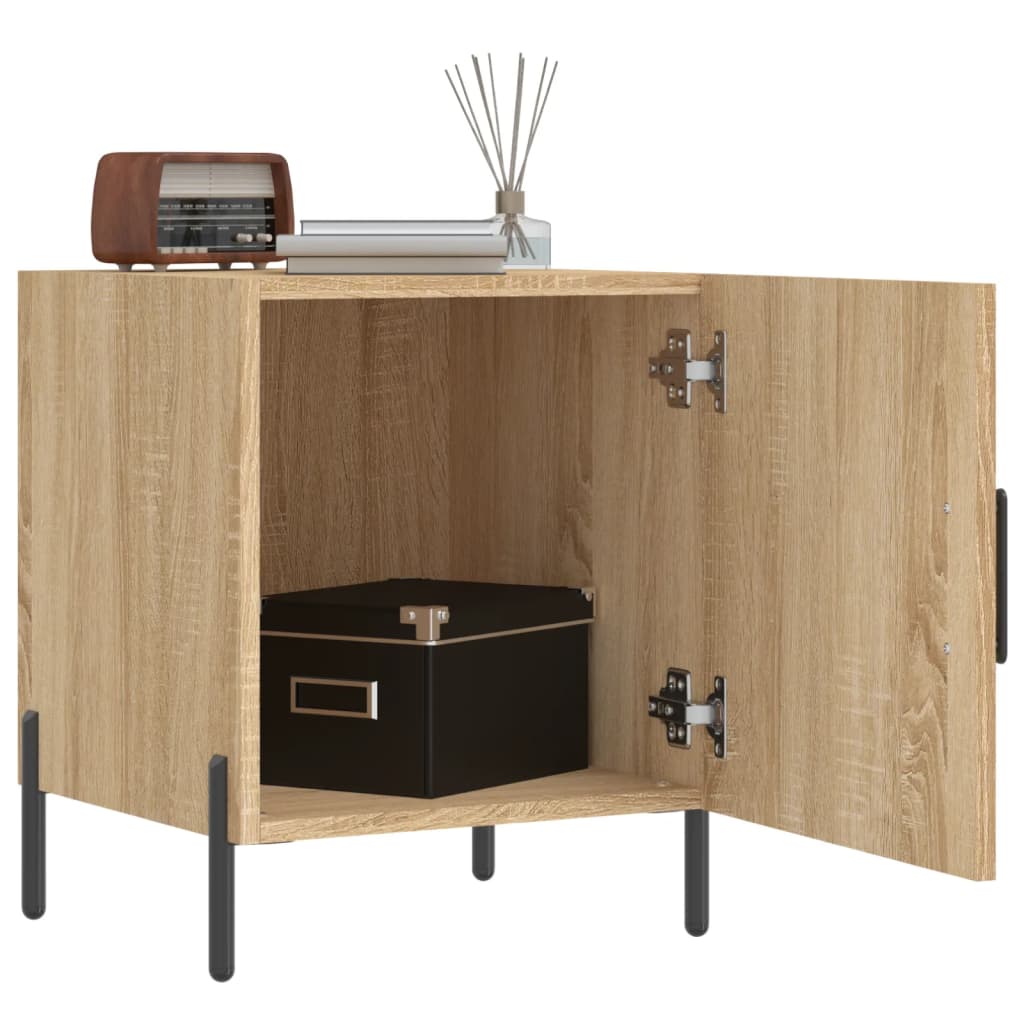 vidaXL Noptiere, 2 buc., stejar sonoma, 40x40x50 cm, lemn compozit vidaXL Noptiere, 2 buc., stejar sonoma, 40x40x50 cm, lemn compozit
