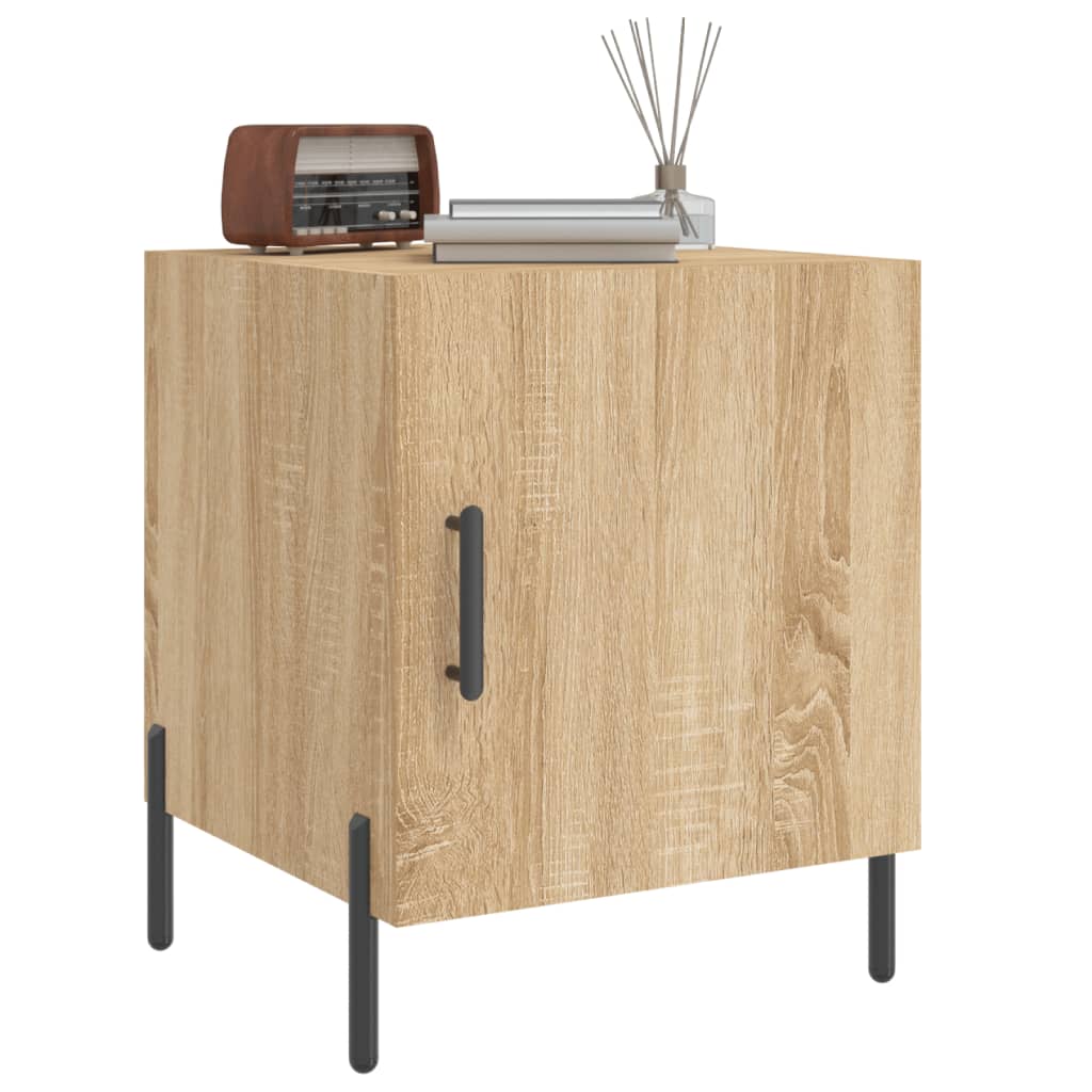 vidaXL Noptiere, 2 buc., stejar sonoma, 40x40x50 cm, lemn compozit vidaXL Noptiere, 2 buc., stejar sonoma, 40x40x50 cm, lemn compozit