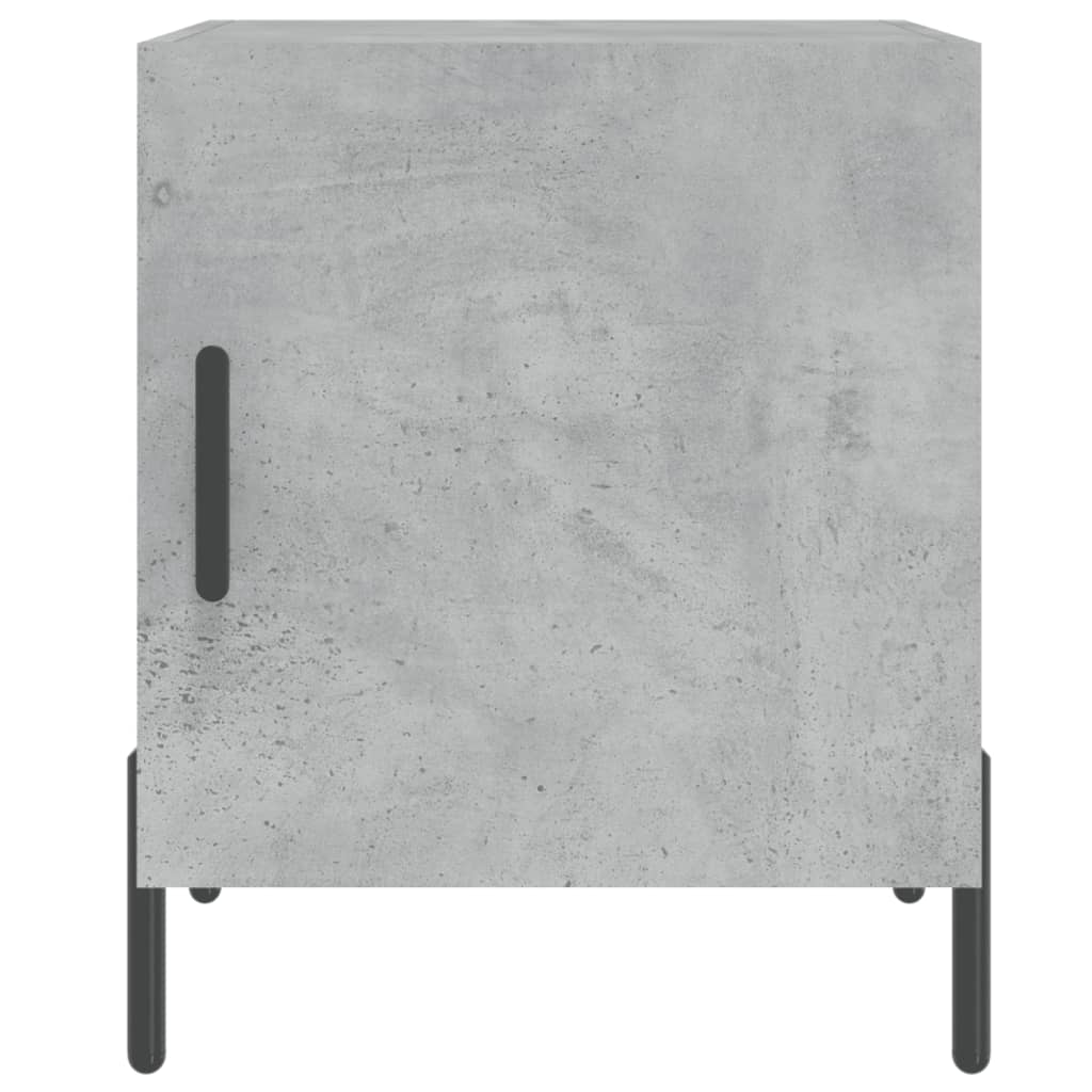 vidaXL Noptiere, 2 buc., gri beton, 40x40x50 cm, lemn compozit vidaXL Noptiere, 2 buc., gri beton, 40x40x50 cm, lemn compozit