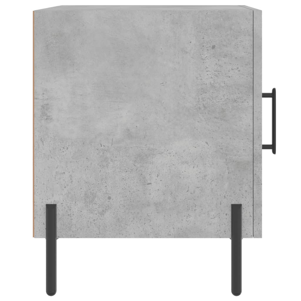 vidaXL Noptiere, 2 buc., gri beton, 40x40x50 cm, lemn compozit vidaXL Noptiere, 2 buc., gri beton, 40x40x50 cm, lemn compozit