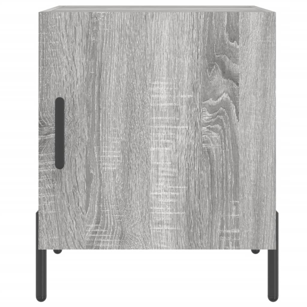 vidaXL Noptiere, 2 buc., gri sonoma, 40x40x50 cm, lemn compozit vidaXL Noptiere, 2 buc., gri sonoma, 40x40x50 cm, lemn compozit