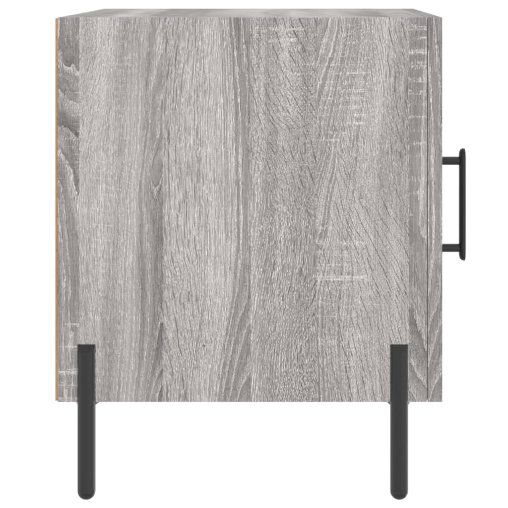 vidaXL Noptiere, 2 buc., gri sonoma, 40x40x50 cm, lemn compozit vidaXL Noptiere, 2 buc., gri sonoma, 40x40x50 cm, lemn compozit