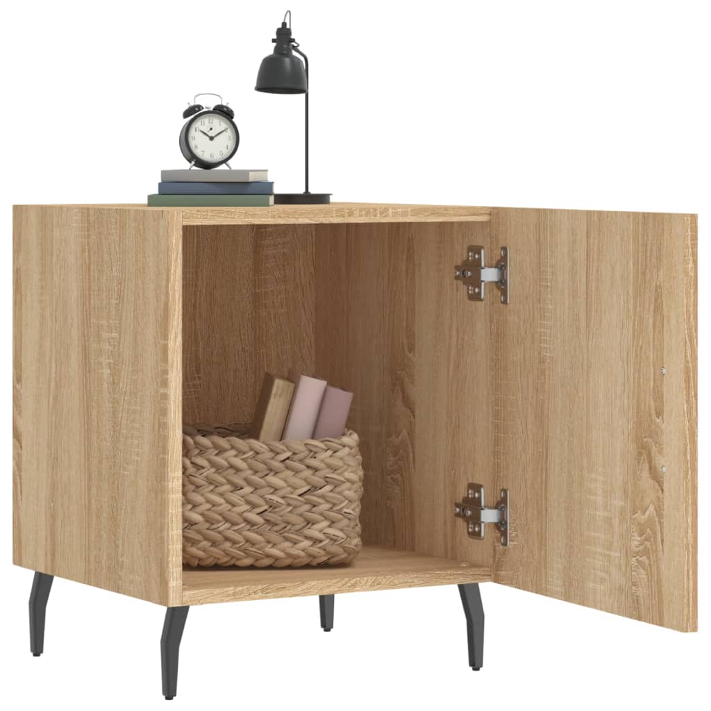 vidaXL Noptiere, 2 buc., stejar sonoma, 40x40x50 cm, lemn compozit vidaXL Noptiere, 2 buc., stejar sonoma, 40x40x50 cm, lemn compozit