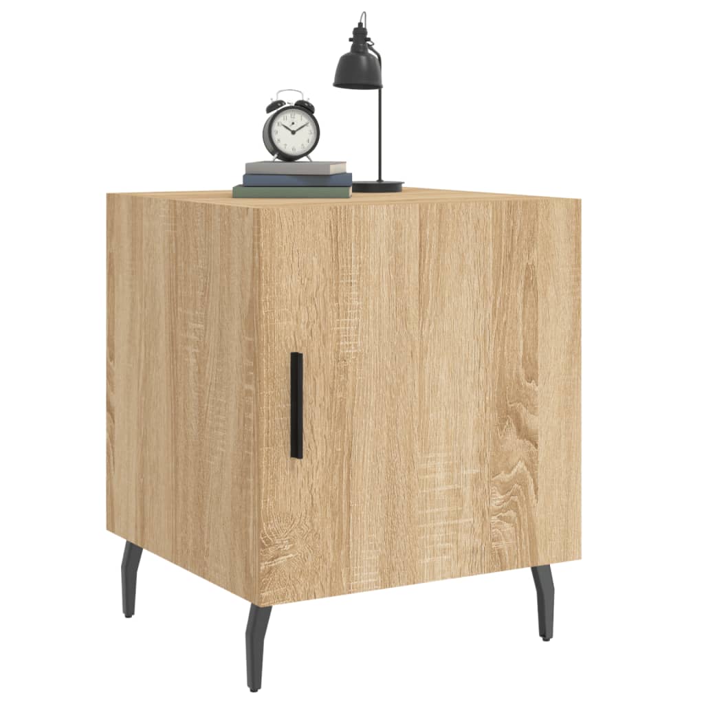 vidaXL Noptiere, 2 buc., stejar sonoma, 40x40x50 cm, lemn compozit vidaXL Noptiere, 2 buc., stejar sonoma, 40x40x50 cm, lemn compozit