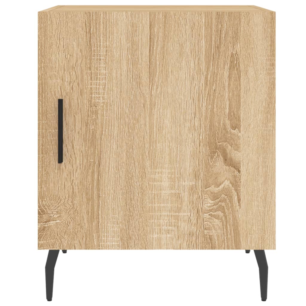 vidaXL Noptiere, 2 buc., stejar sonoma, 40x40x50 cm, lemn compozit vidaXL Noptiere, 2 buc., stejar sonoma, 40x40x50 cm, lemn compozit
