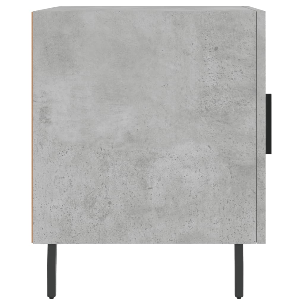 vidaXL Noptieră, gri beton, 40x40x50 cm, lemn compozit
