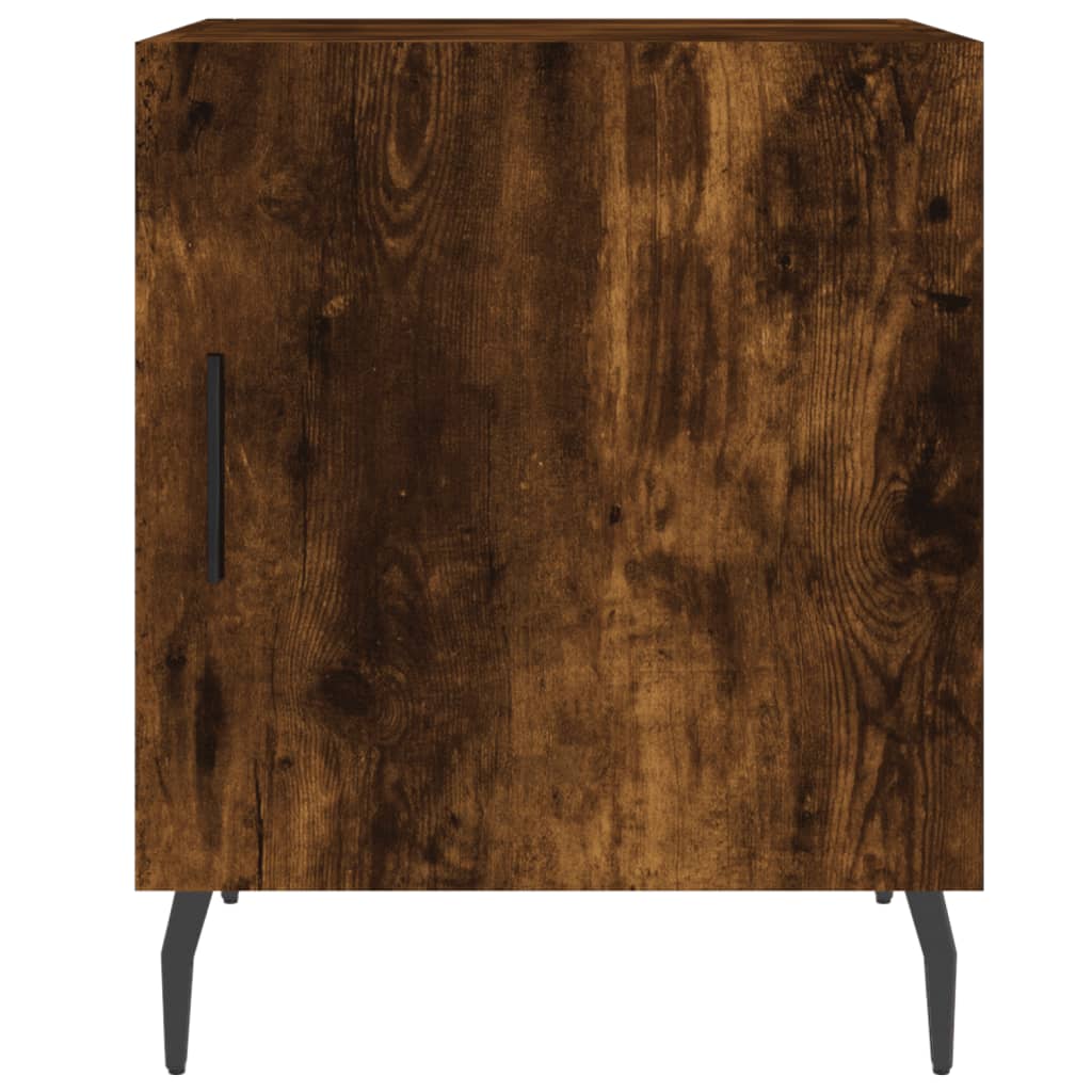 vidaXL Noptiere, 2 buc., stejar fumuriu, 40x40x50 cm, lemn compozit vidaXL Noptiere, 2 buc., stejar fumuriu, 40x40x50 cm, lemn compozit