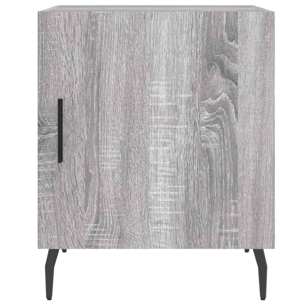 vidaXL Noptiere, 2 buc., gri sonoma, 40x40x50 cm, lemn compozit vidaXL Noptiere, 2 buc., gri sonoma, 40x40x50 cm, lemn compozit