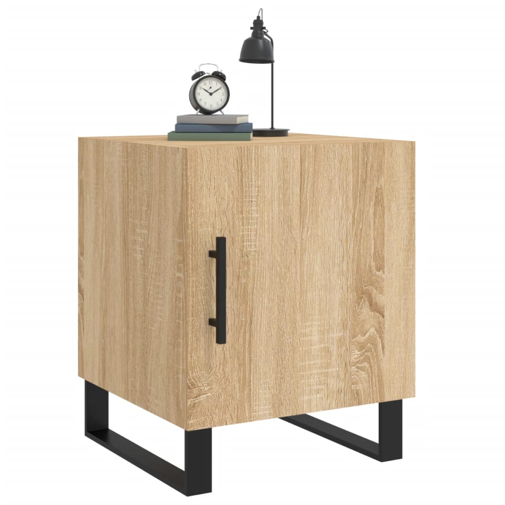 vidaXL Noptiere, 2 buc., stejar sonoma, 40x40x50 cm, lemn compozit vidaXL Noptiere, 2 buc., stejar sonoma, 40x40x50 cm, lemn compozit