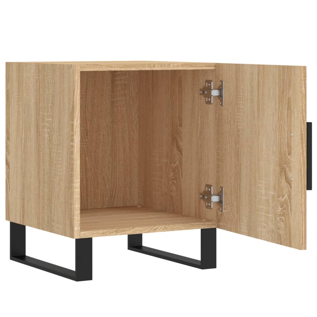 vidaXL Noptiere, 2 buc., stejar sonoma, 40x40x50 cm, lemn compozit vidaXL Noptiere, 2 buc., stejar sonoma, 40x40x50 cm, lemn compozit