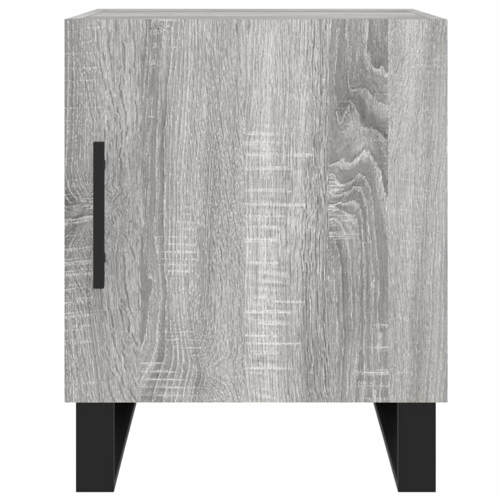 vidaXL Noptiere, 2 buc., gri sonoma, 40x40x50 cm, lemn compozit vidaXL Noptiere, 2 buc., gri sonoma, 40x40x50 cm, lemn compozit