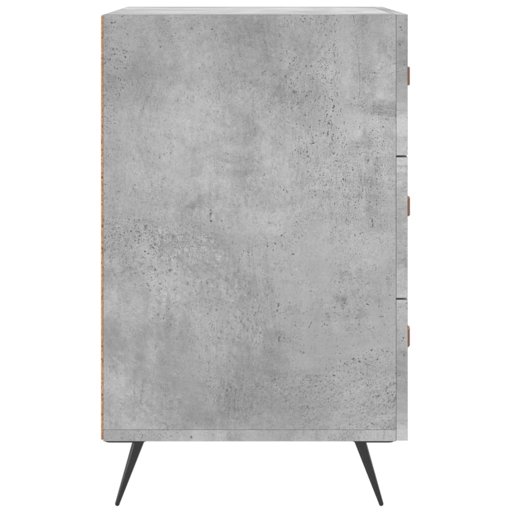 vidaXL Noptieră, gri beton, 40x40x66 cm, lemn compozit
