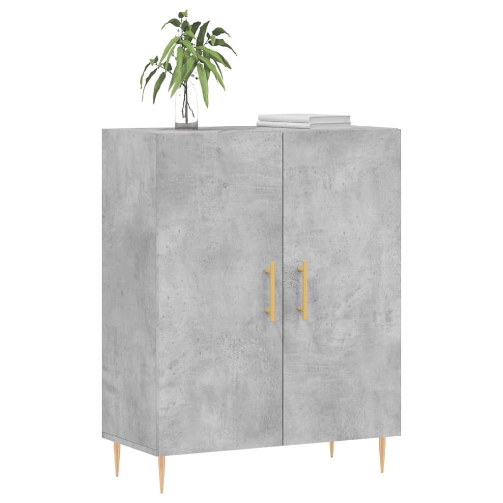 vidaXL Dulap, gri beton, 69,5x34x90 cm, lemn compozit vidaXL Dulap, gri beton, 69,5x34x90 cm, lemn compozit