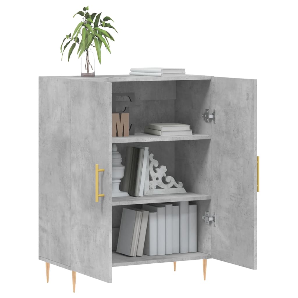 vidaXL Dulap, gri beton, 69,5x34x90 cm, lemn compozit vidaXL Dulap, gri beton, 69,5x34x90 cm, lemn compozit