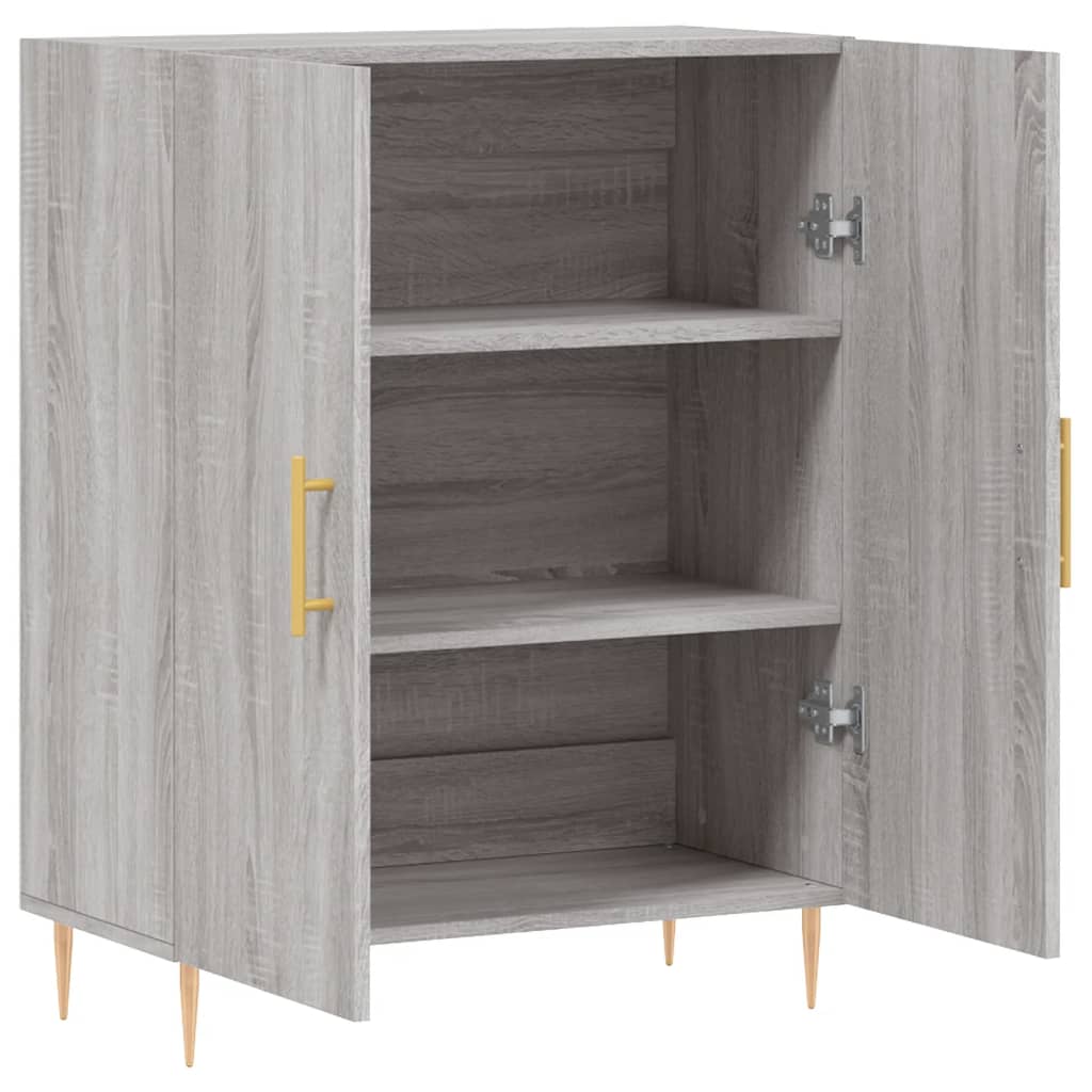 vidaXL Dulap, gri sonoma, 69,5x34x90 cm, lemn compozit