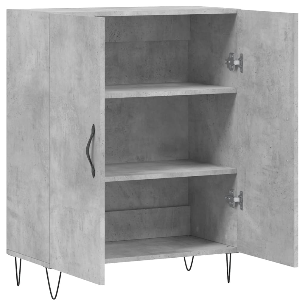 vidaXL Dulap, gri beton, 69,5x34x90 cm, lemn compozit vidaXL Dulap, gri beton, 69,5x34x90 cm, lemn compozit